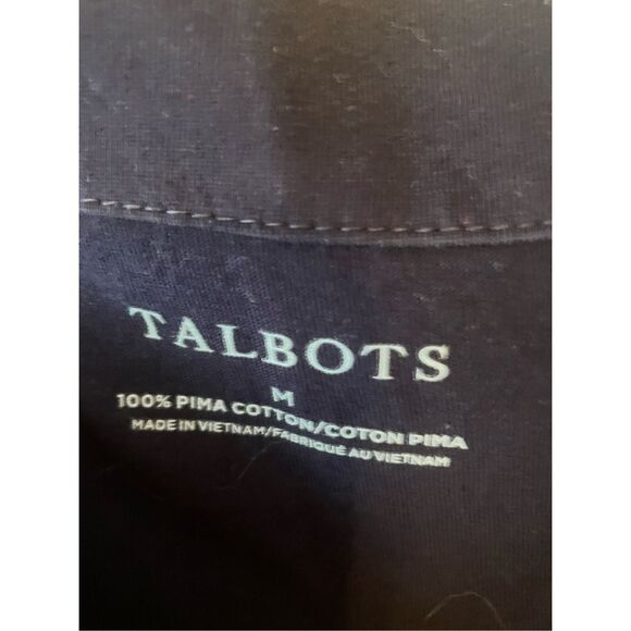 Talbots Scalloped Neck SS Tee M - Picture 5 of 9